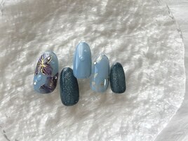 紫陽花ネイル