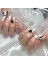 シュピー 塚本店(Spie)/#マグネットフレンチネイル