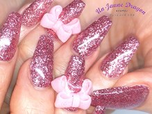 アン ジョーヌドラゴ/【自爪ネイル】３Dリボンネイル