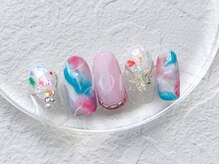 ヴィオラ(VIOLA)/ジェルアート/夏ネイル