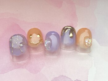 ココロ 新橋(kokoro)/ハロウィンネイル☆華やか