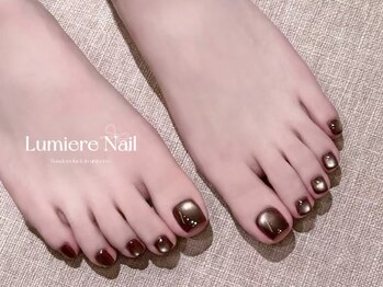 ルミエール ネイル モンナカ(Lumiere Nail Monnaka)/オンブレフレンチ/冬ネイル