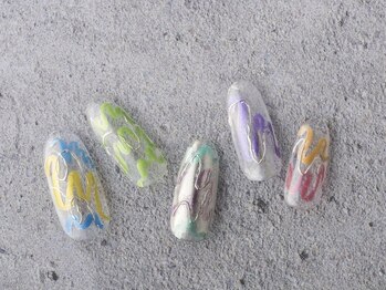 サンミーゴネイル 神戸店(Sunmego Nail)/うねうねミラークリアネイル