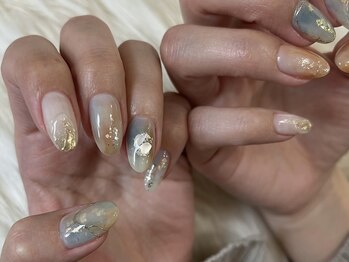 フウ(huu)/blue×orange nuance