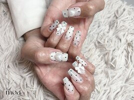 ドット　マグネット　リボン