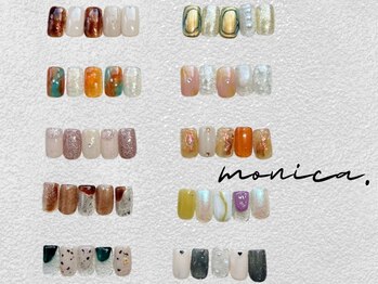 モニカ(MONICA)の写真/【大人気★sampleDesignコース】毎月入れ替わるデザインにワクワク♪今っぽニュアンスならMONICAで★