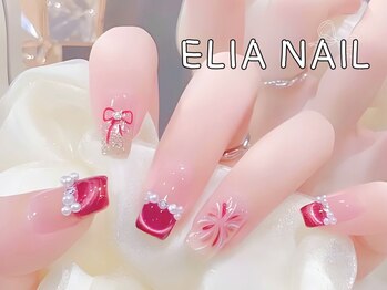 エリア(ELIA)の写真/最新のワンホンネイルデザイン多数♪流行のカラー・デザインを取り入れ、可愛い指先に映るネイルもお任せ！