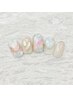【Hand】爪にやさしいパラジェル・セシリアトレンドアート¥16,500