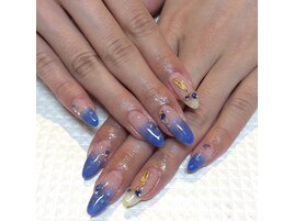 ～ブルーグラデネイル～