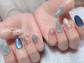 マグネット　ミラー　フラワー