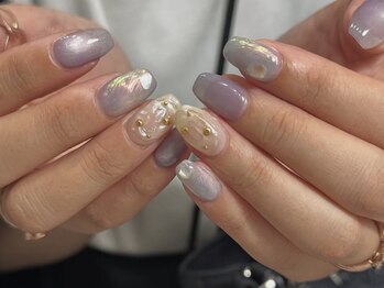 レアネイル(Lea nail)の写真/【毎月6種類のニュアンスデザイン追加】落ち着きのある大人女子の魅力を纏う指先に*