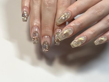 リーフ 海田店(LEAF)の写真/大人女性の指先を美しく上品に…♪お仕事や家事で派手なネイルができない方にもオススメです☆