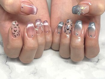 ハル(HARU)の写真/ちょっと派手にしたいならニュアンスネイルがおすすめ◎当サロンはすべてオフ込みの価格になっています◎