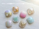 【フット】親指アート＋ワンカラ