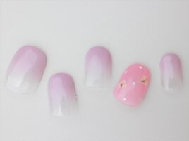 ドット＆押し花。。♪