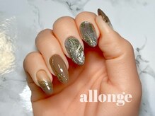 美サロン アロンジェ甲府向町店/ミラーラインネイル☆