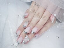 アネラ ネイルズ(Anela_nails)/ガラスフレンチ