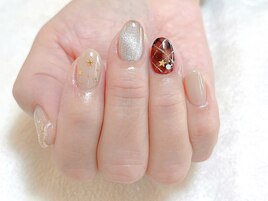 【ひばりヶ丘×チェックネイル】