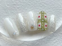 ヴィオラ(VIOLA)/チェック柄/ラメネイル