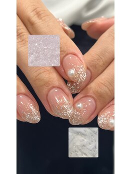 ピンクラメグラデーション