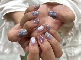 人気パープルニュアンスデザイン