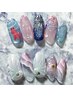 ★全員★10%OFF★選べる華やか20サンプルご褒美ネイル★13,120円→11,300円