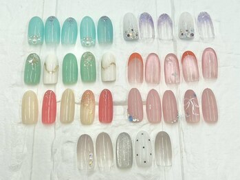 ネイルサロンアンドネイルスクールアートローズ 町田店(Art Rose)の写真/【充実した定額プランご用意♪サンプル豊富☆】上品デザイン～トレンド・個性派まで幅広く対応！