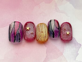 ハロウィンネイル☆華やか