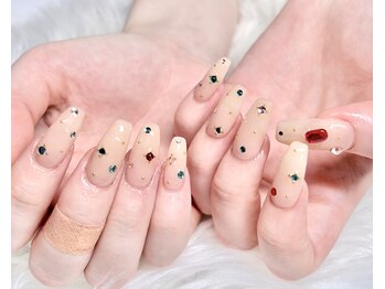 エイト ネイル 渋谷駅前店(eight nail)/カラフルストーンネイル