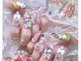 痛ネイル 推しネイル ゴテゴテ