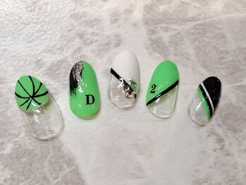 ネイルサロン ラポール 新札幌店/ハンド)バスケデザイン