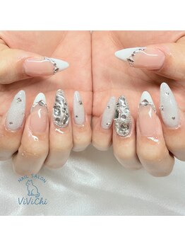 ビビチ(ViViChi)/個性派チェックネイル
