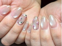グロッシー ネイル 爪屋(Glossy nail)/☆シンプルフラワーネイル☆