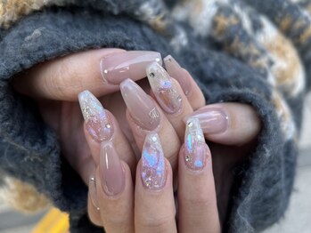 イチマルサン(N゜103)/冬の#オーロラネイル☆