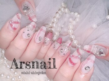 アルスネイル(Ars nail)/クリスマスチェックネイル