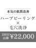 【本気で肌質変えたい方】ハーブピーリング×毛穴洗浄(全顔)¥22000