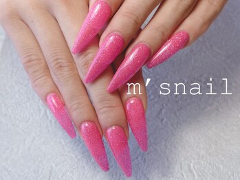 ロングピンクネイル