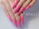 ロングピンクネイル