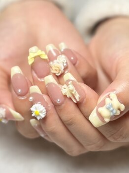 アール 桜木町店(R)の写真/『好き』をとことん叶えます*長さだし/持ち込みデザインOK★ミラー/マグネット/韓国ワンホンパーツ豊富*