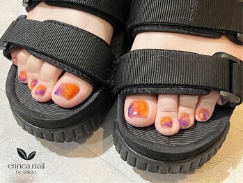 エリンカネイル バイ レシッド 武蔵小杉(erincanail by rcid)の写真/サンダルの季節に備えて足元からオシャレのご準備を！貴女だけのフットネイルで気分UP☆フットシャンプーも