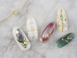 シアーカラー二ュアンスネイル