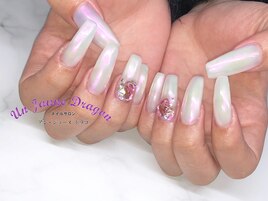 【ロングネイル】オーロラネイル