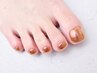 FOOT◇単色ミラーネイルorオーロラネイル