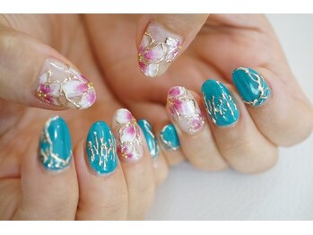 ネイル フライガール(nail FLY GIRL)/お花デザイン