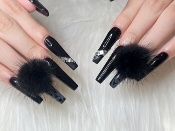 エムネイル(M-Nail)/★ブラックファー×ロング★
