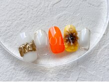 ヴィオラ(VIOLA)/ひまわり/リングネイル/夏ネイル