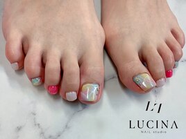 H-429大人可愛いパステルネイル