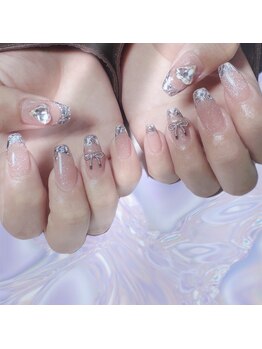 ルーミー アンド コー(Roomy&co.)/ガラスフレンチネイル