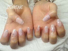 ホワイト系×ツイード