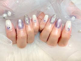 マグネット×シェルネイル